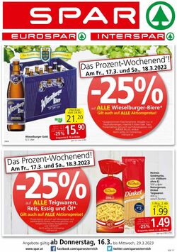 Prospekt Spar 16.03.2023 - 29.03.2023
