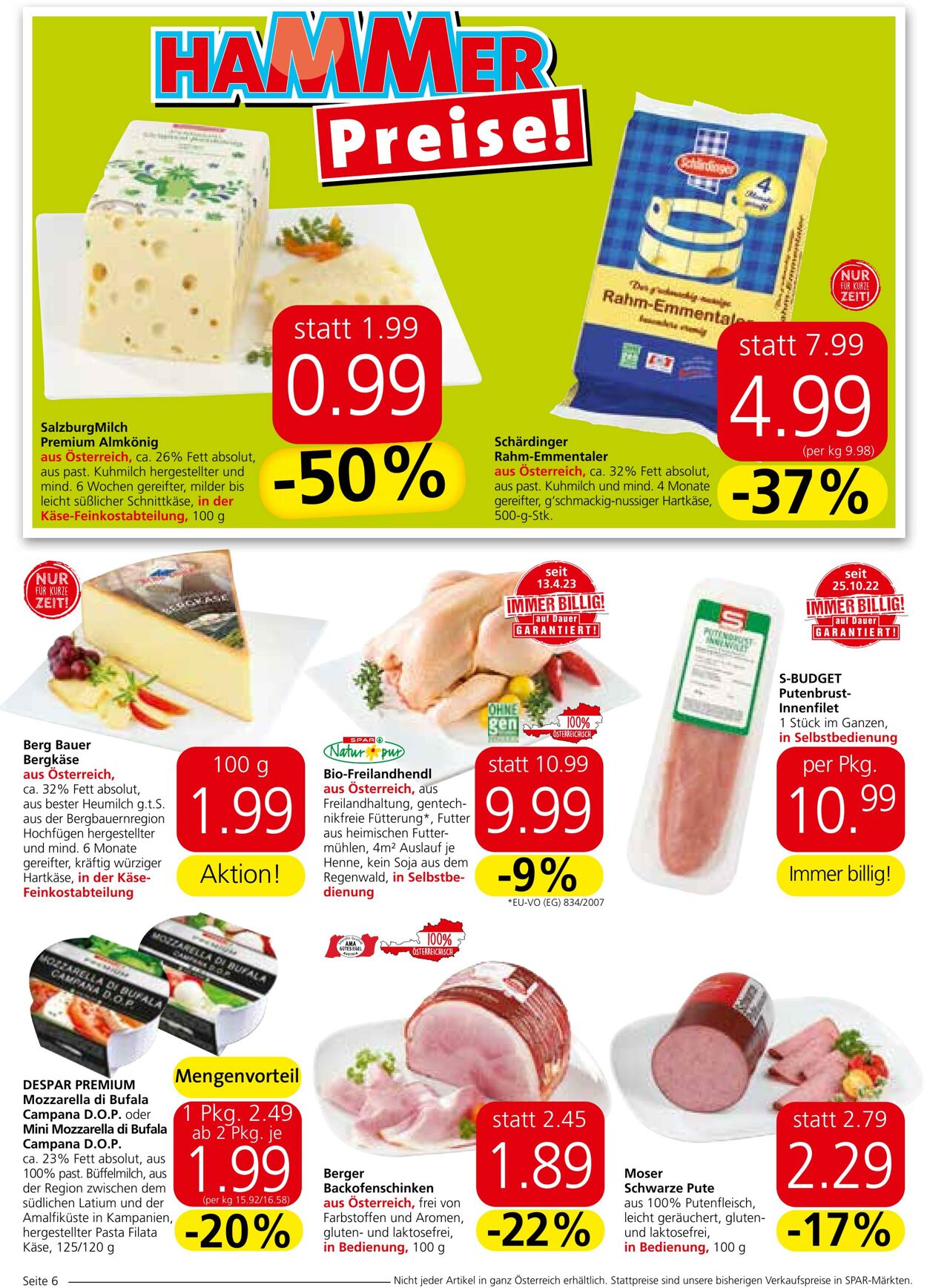 Prospekt Spar 22.06.2023 - 05.07.2023