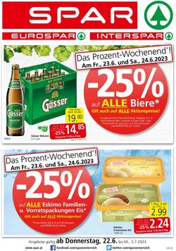 Prospekt Spar 22.06.2023 - 05.07.2023