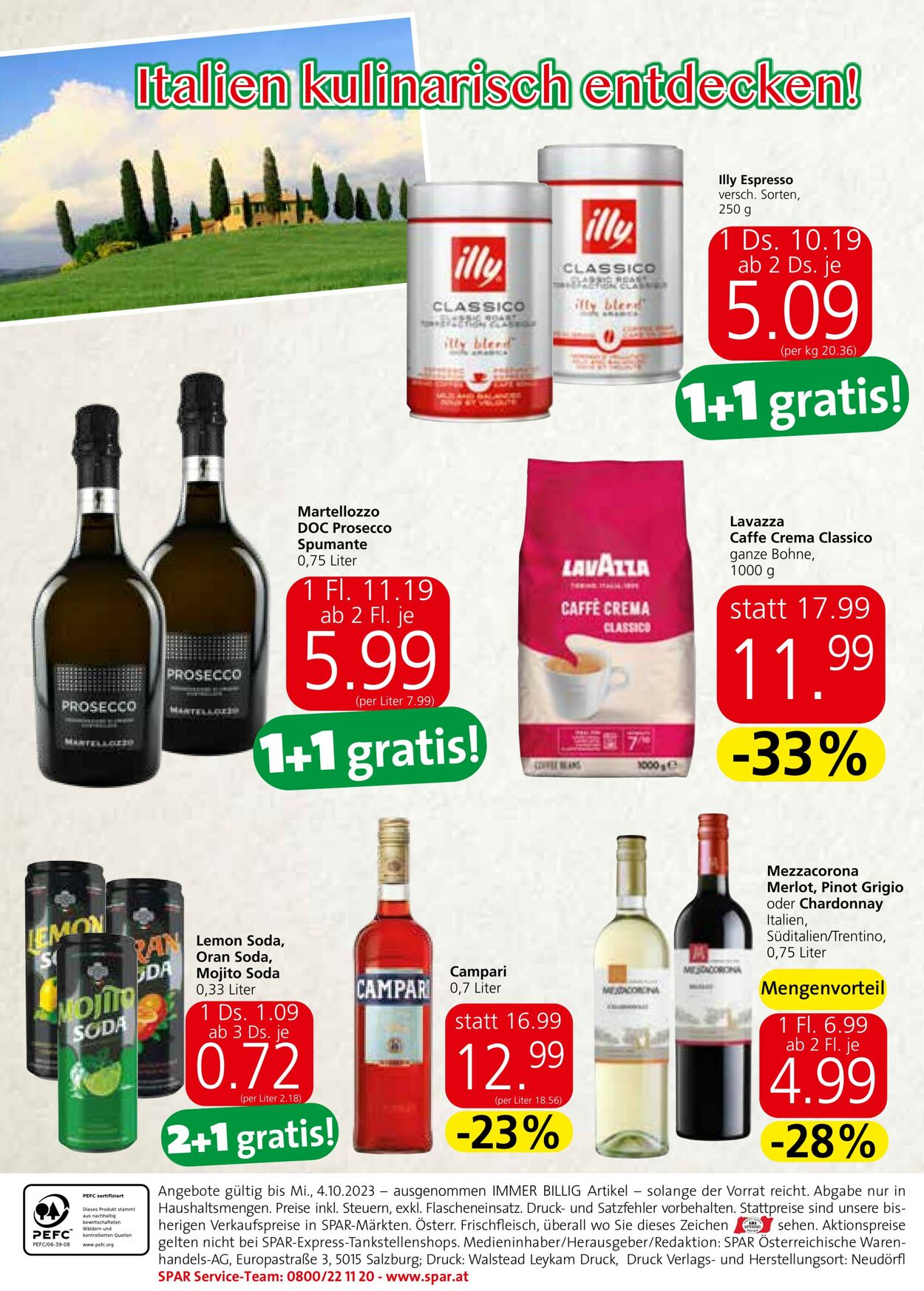 Prospekt Spar 07.09.2023 - 04.10.2023