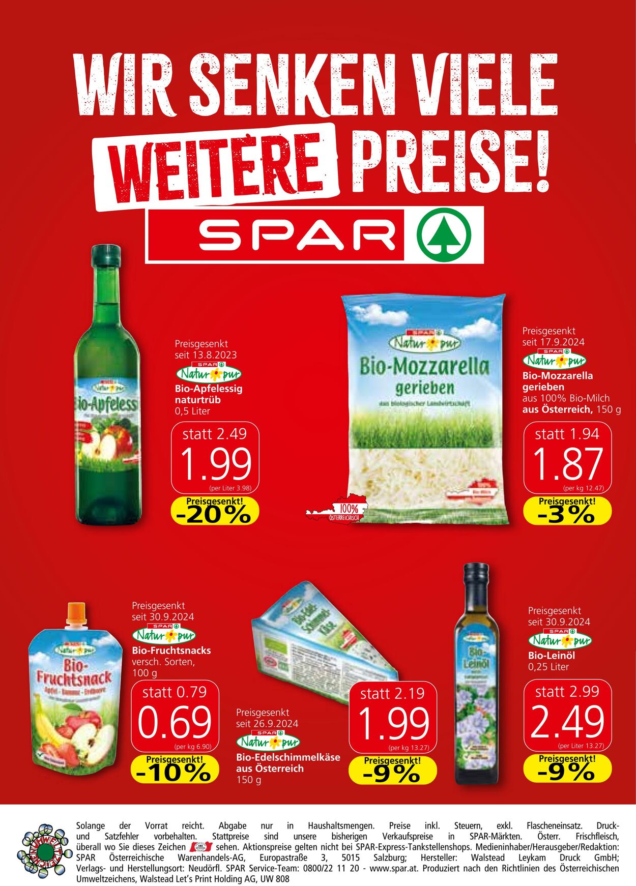 Prospekt Spar 23.10.2024 - 10.11.2024