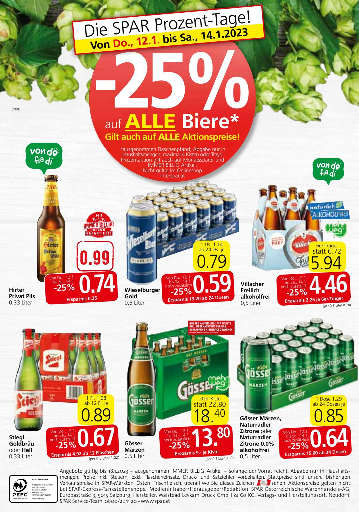 Prospekt Spar 12.01.2023 - 18.01.2023