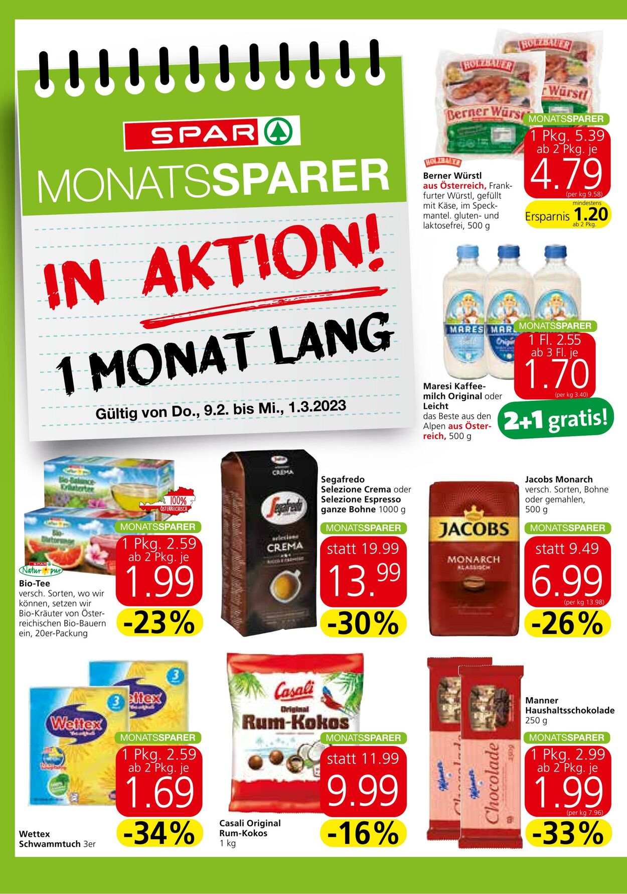 Prospekt Spar 09.02.2023 - 15.02.2023