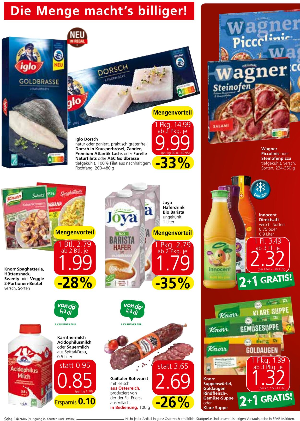 Prospekt Spar 27.06.2024 - 10.07.2024