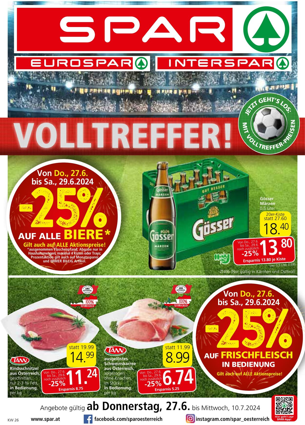 Prospekt Spar 27.06.2024 - 10.07.2024