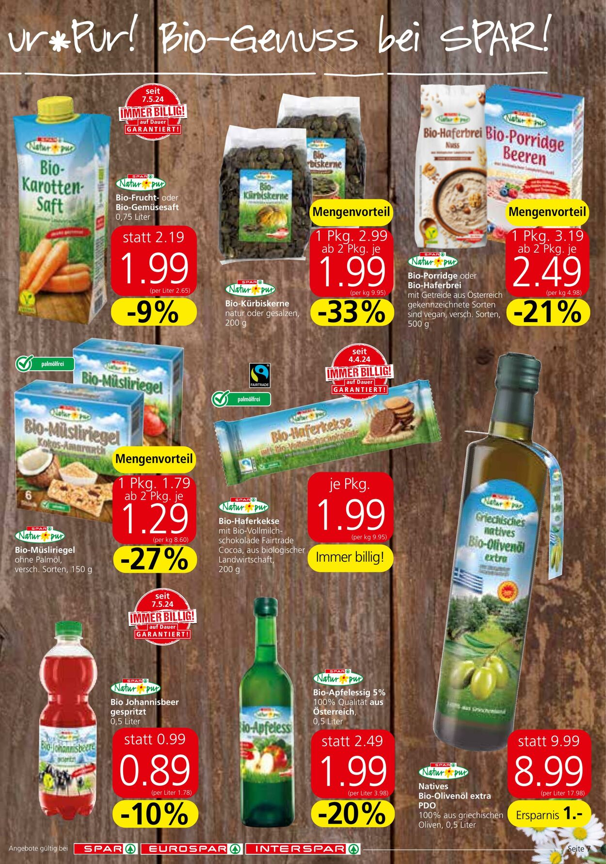 Prospekt Spar 11.07.2024 - 24.07.2024