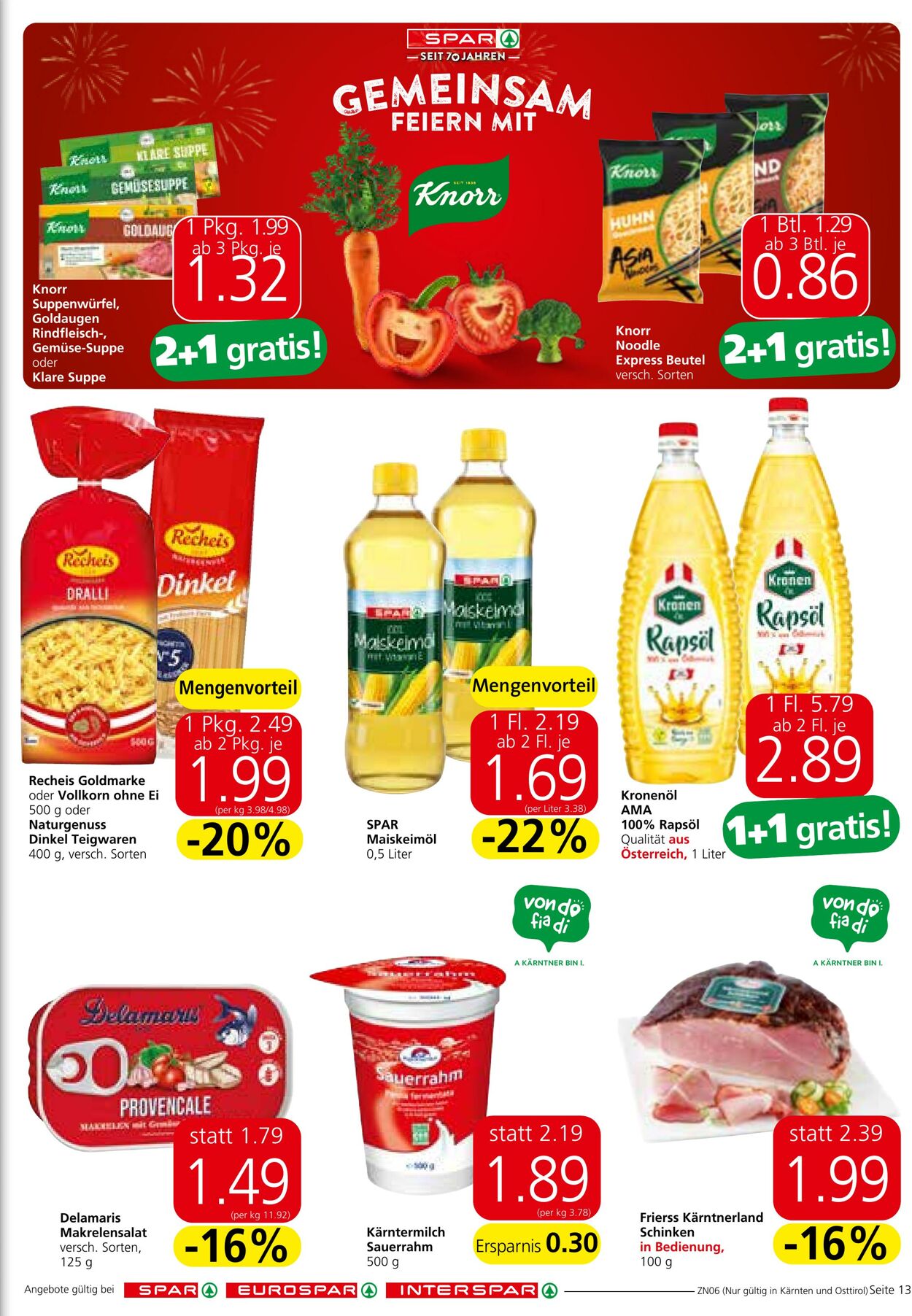 Prospekt Spar 22.08.2024 - 04.09.2024