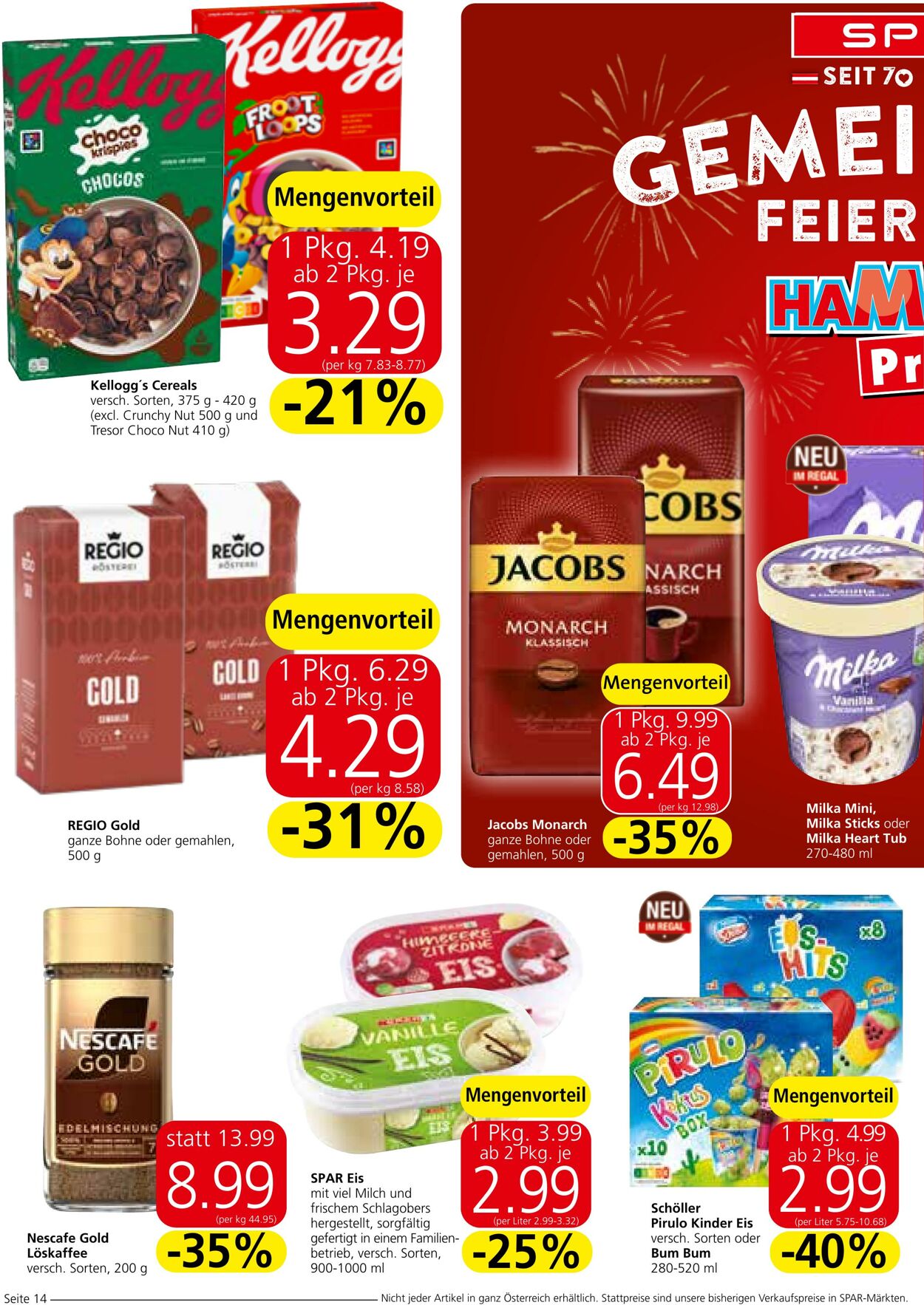 Prospekt Spar 22.08.2024 - 04.09.2024