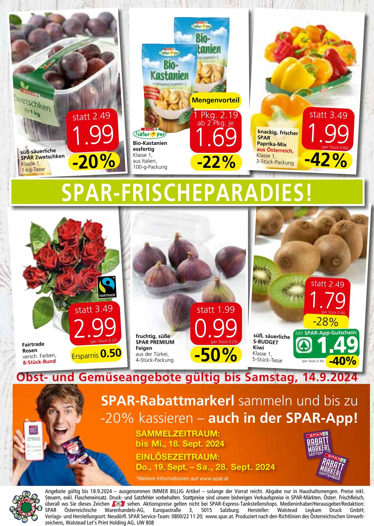 Prospekt Spar 12.09.2024 - 18.09.2024