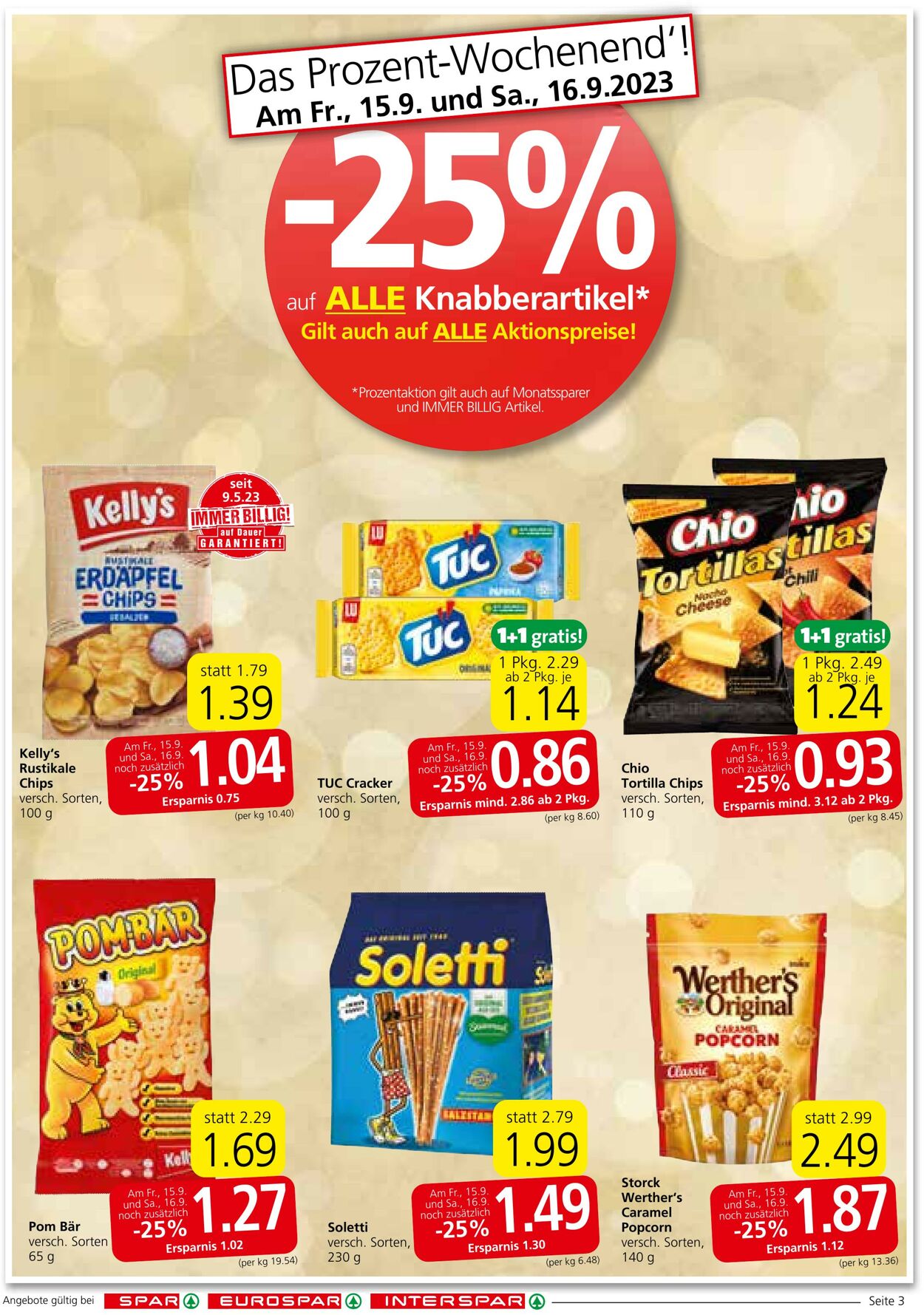 Prospekt Spar 14.09.2023 - 27.09.2023