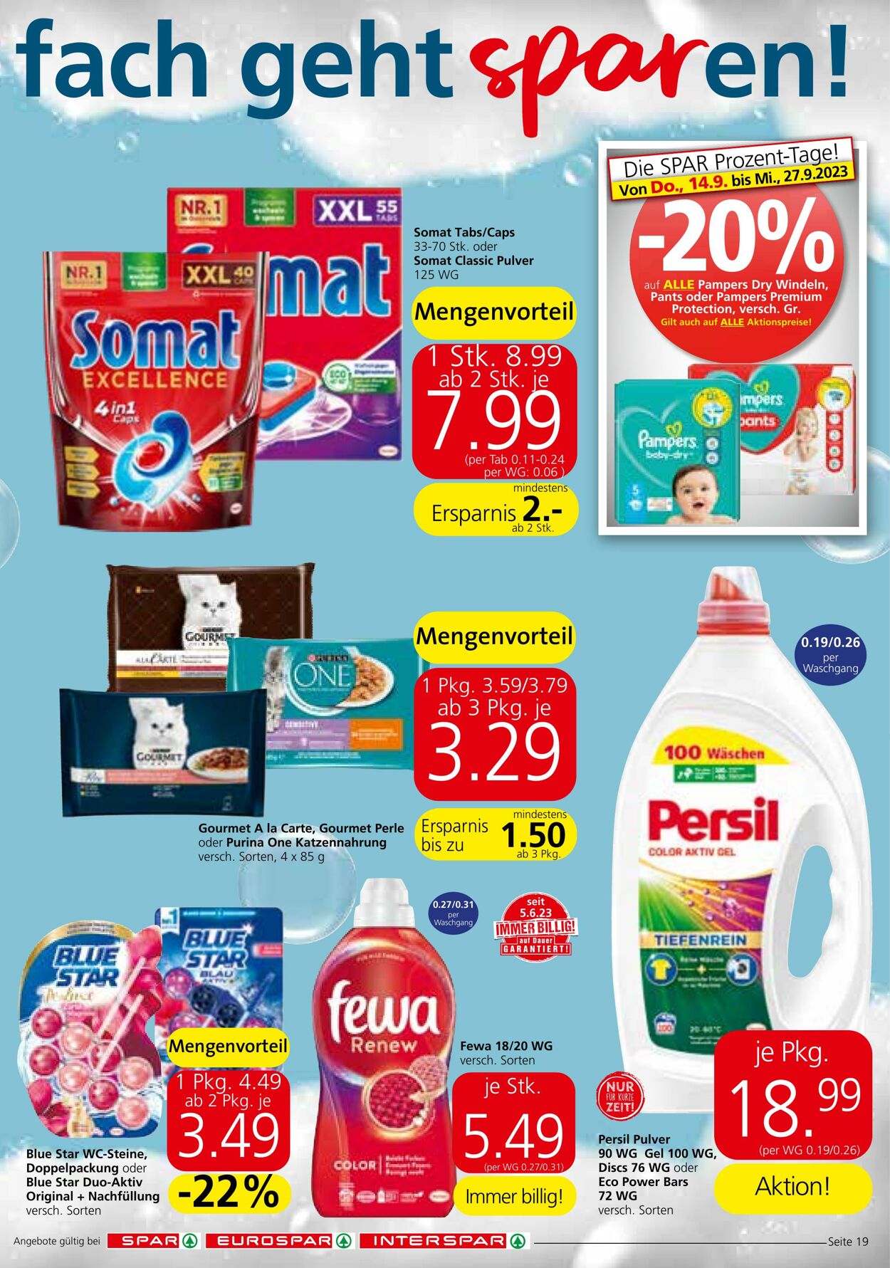 Prospekt Spar 14.09.2023 - 27.09.2023