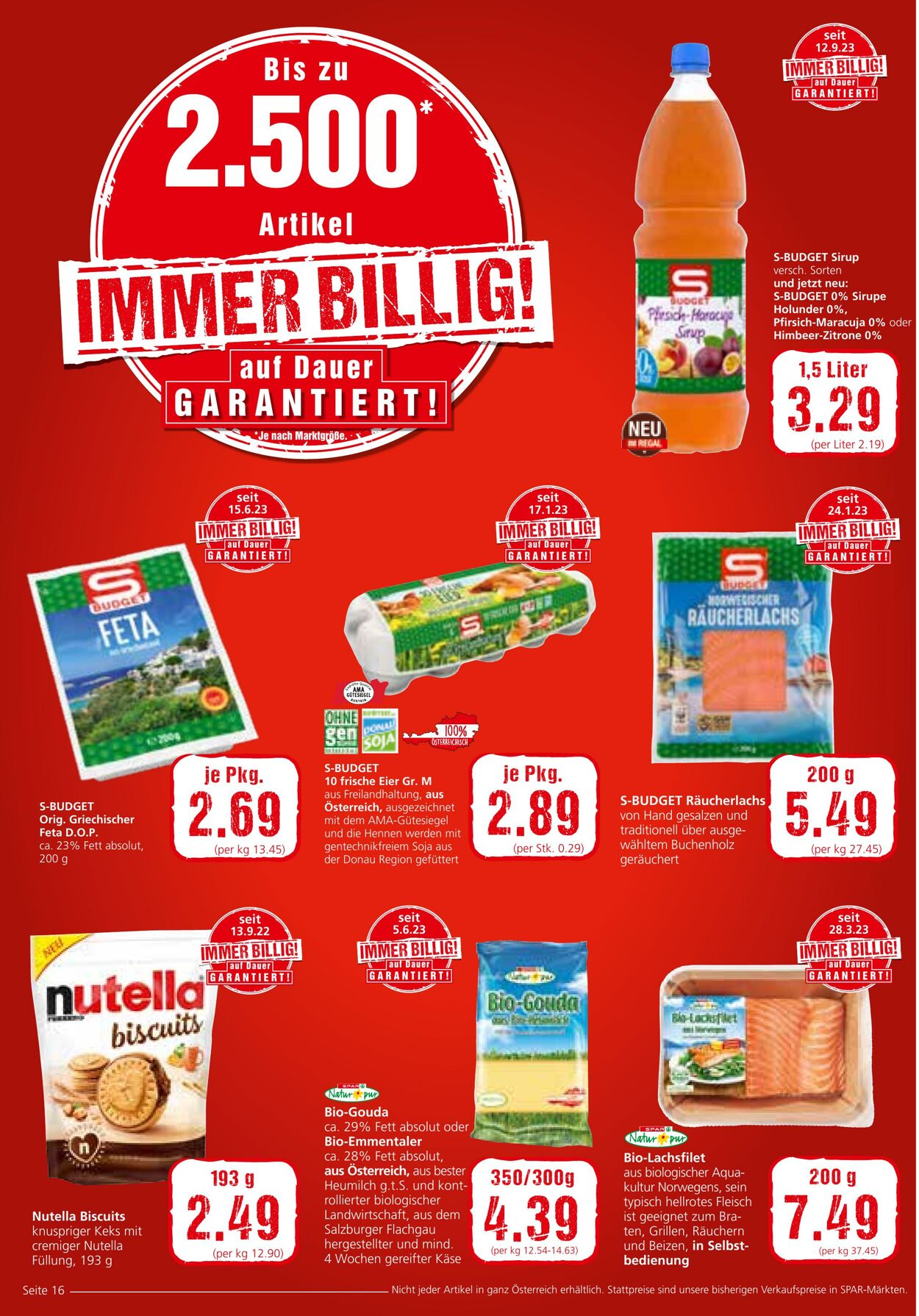 Prospekt Spar 14.09.2023 - 27.09.2023