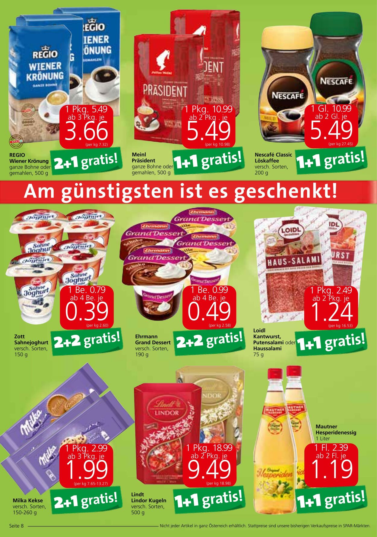 Prospekt Spar 14.09.2023 - 27.09.2023