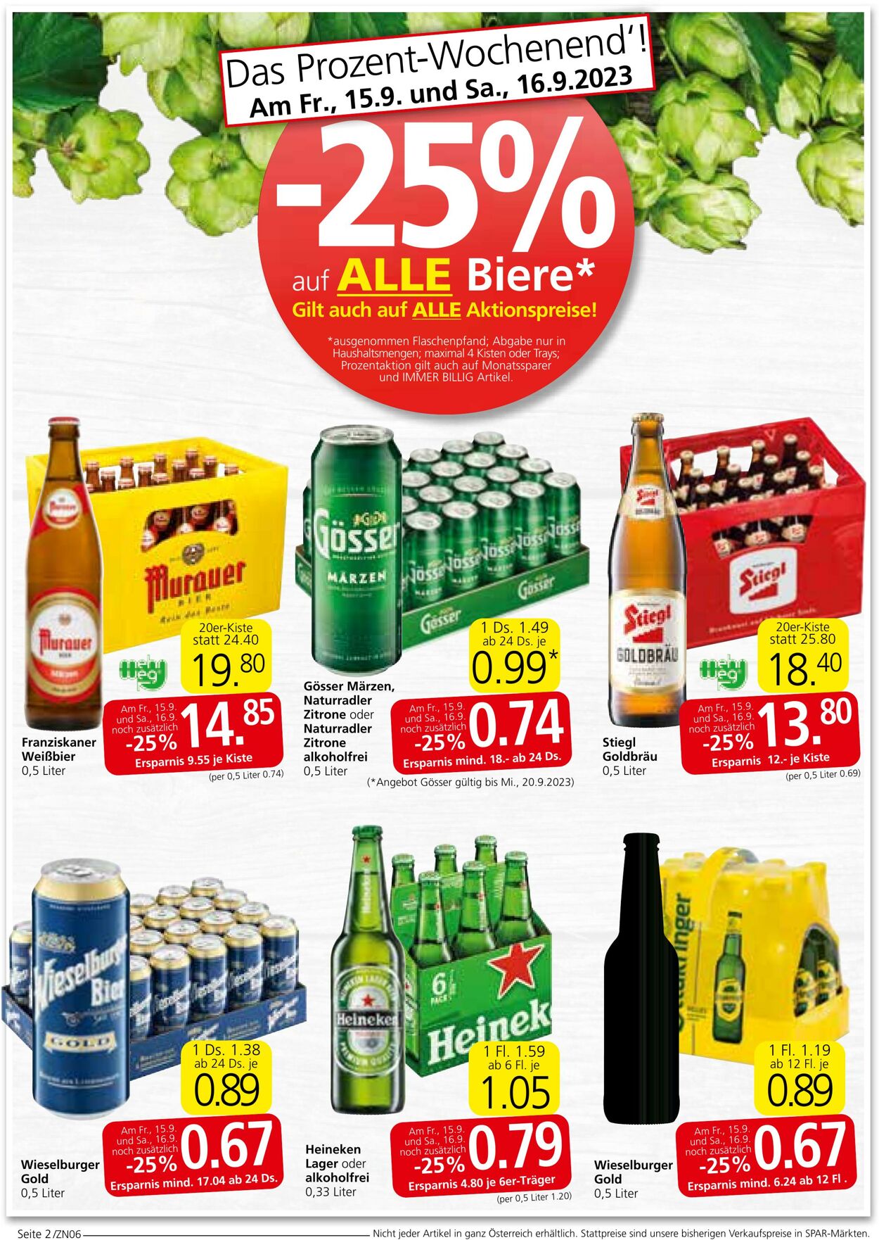 Prospekt Spar 14.09.2023 - 27.09.2023