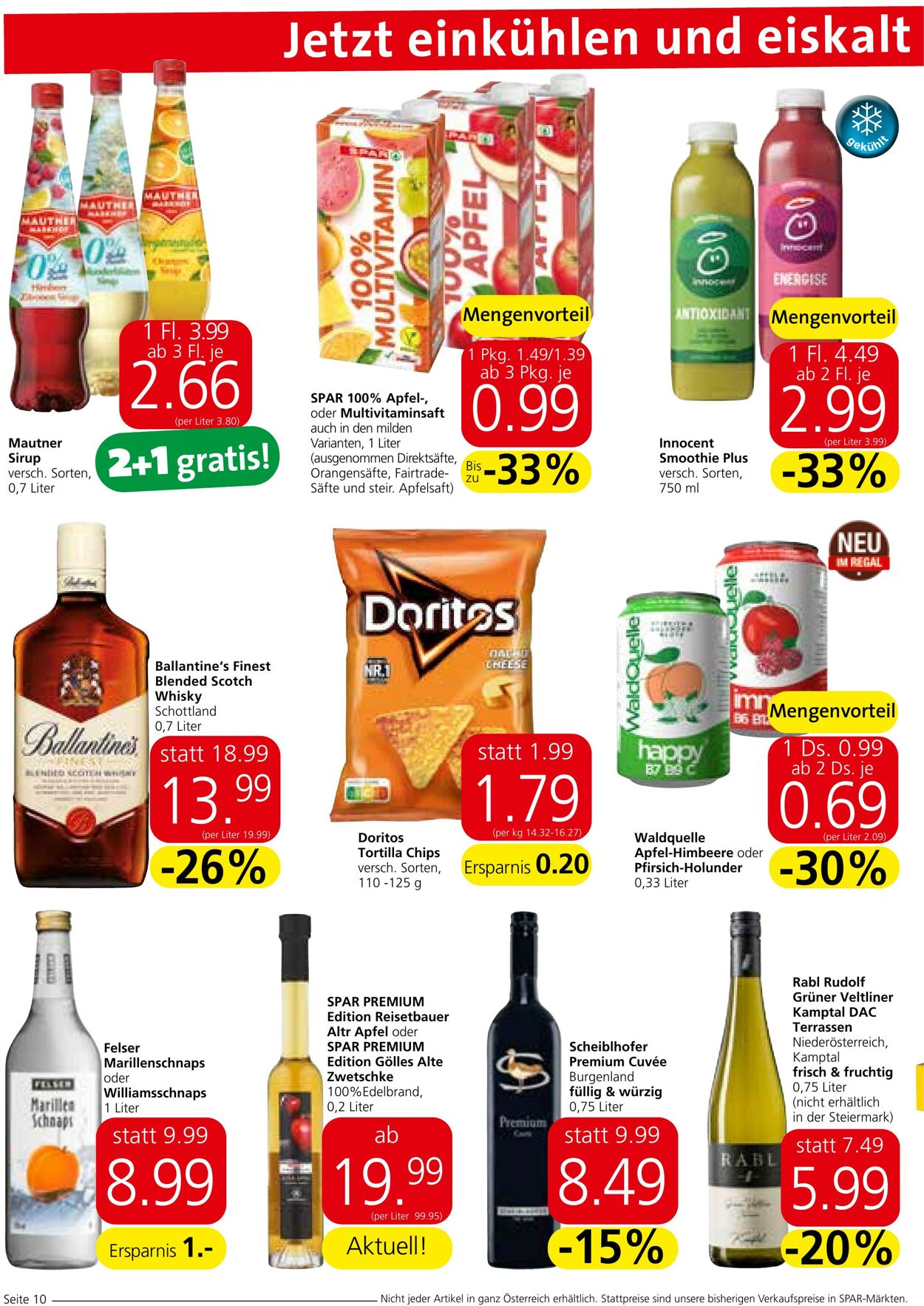 Prospekt Spar 28.09.2023 - 11.10.2023