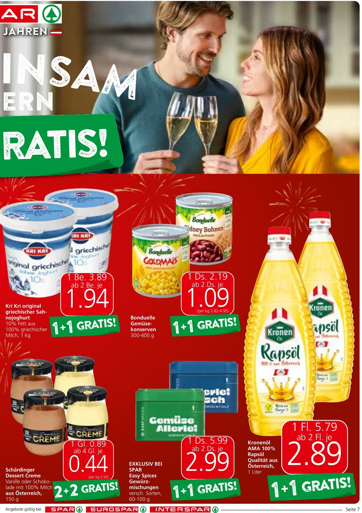 Prospekt Spar 03.10.2024 - 16.10.2024