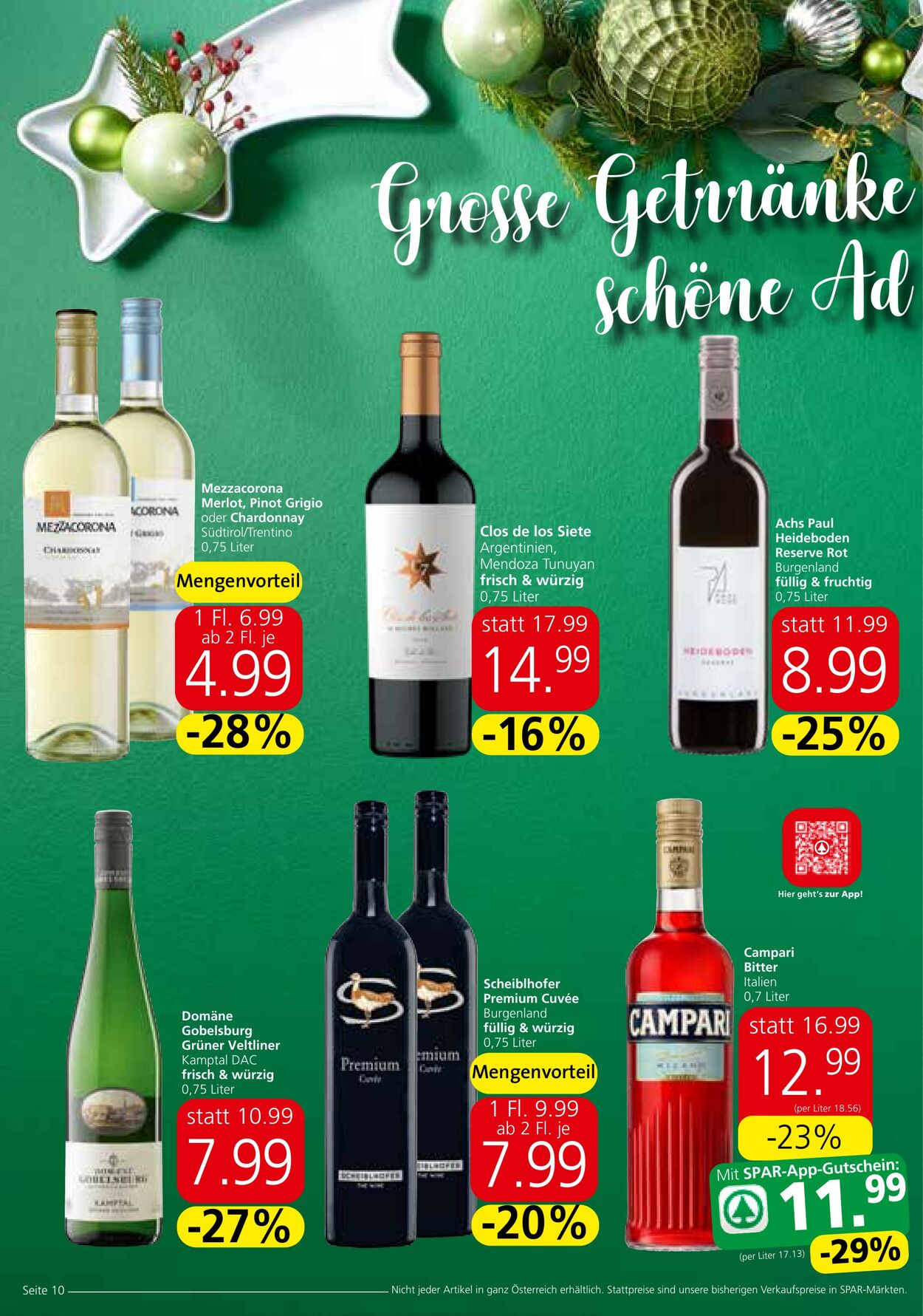 Prospekt Spar 23.11.2023 - 13.12.2023