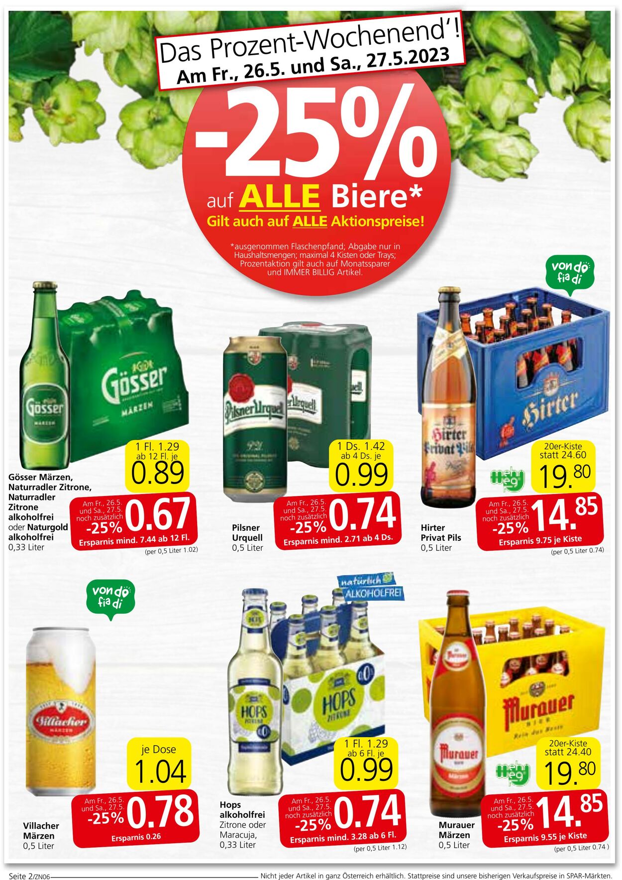 Prospekt Spar 25.05.2023 - 06.06.2023