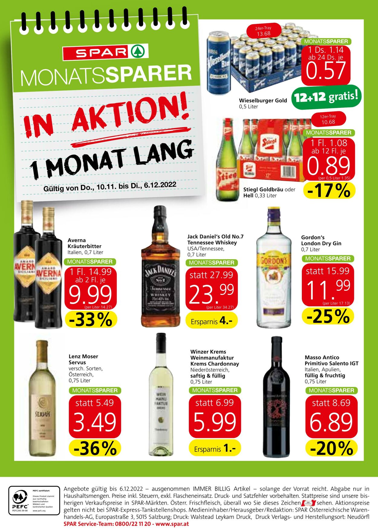 Prospekt Spar 10.11.2022 - 06.12.2022