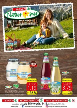 Prospekt Spar 07.09.2023 - 04.10.2023