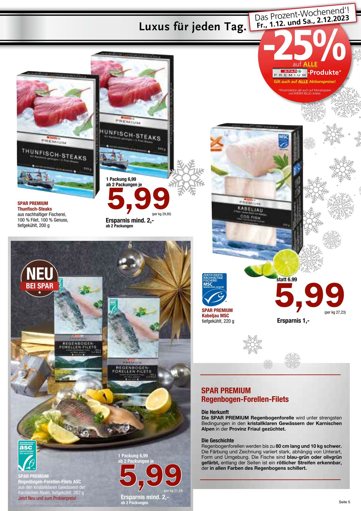 Prospekt Spar 29.11.2023 - 10.01.2024