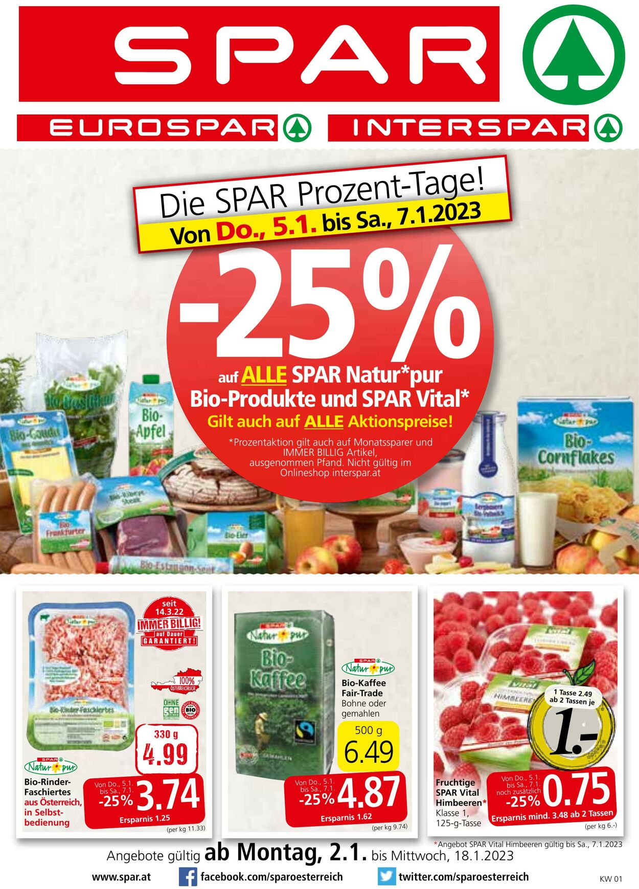 Prospekt Spar 02.01.2023 - 18.01.2023