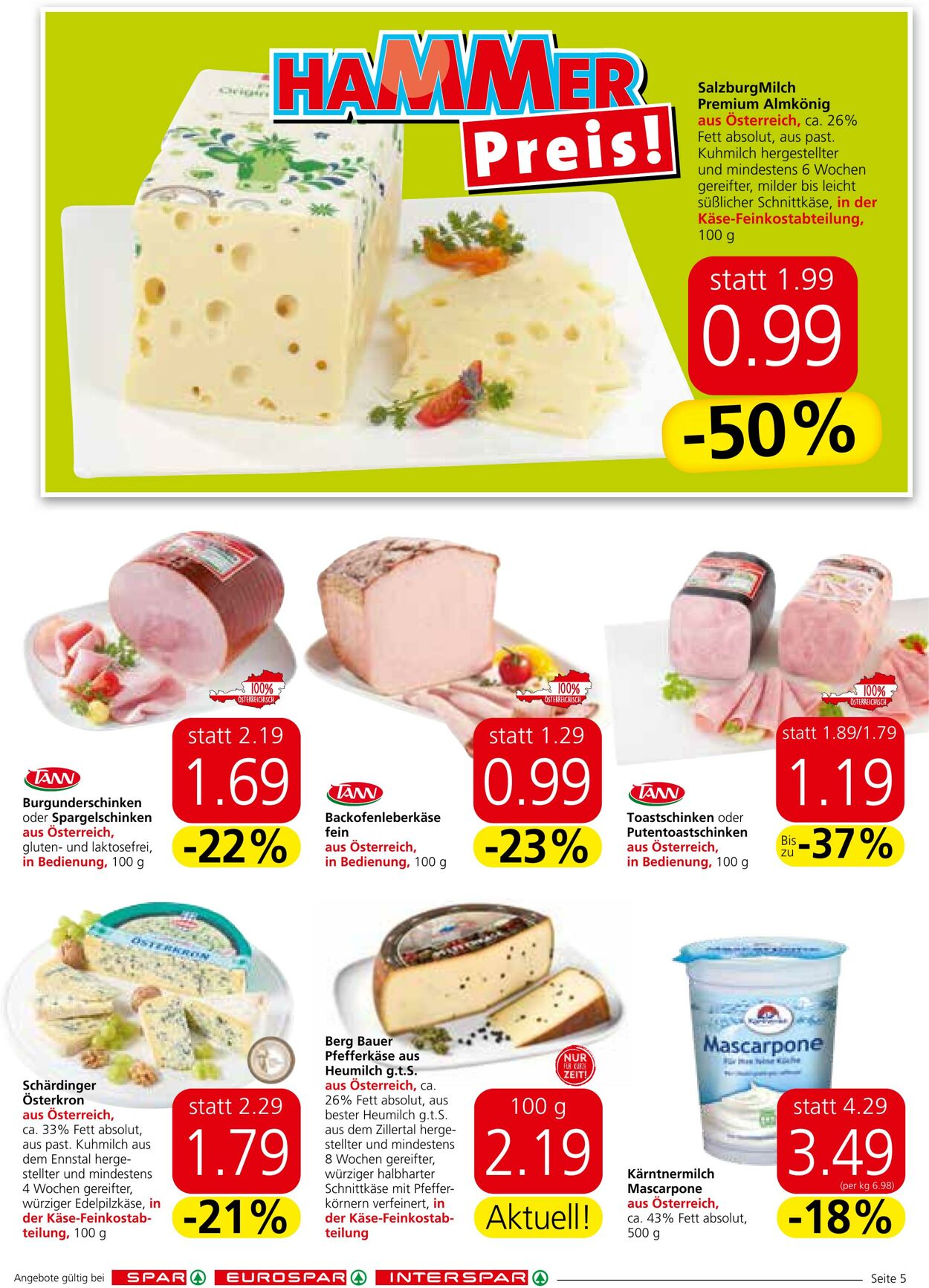 Prospekt Spar 29.06.2023 - 05.07.2023