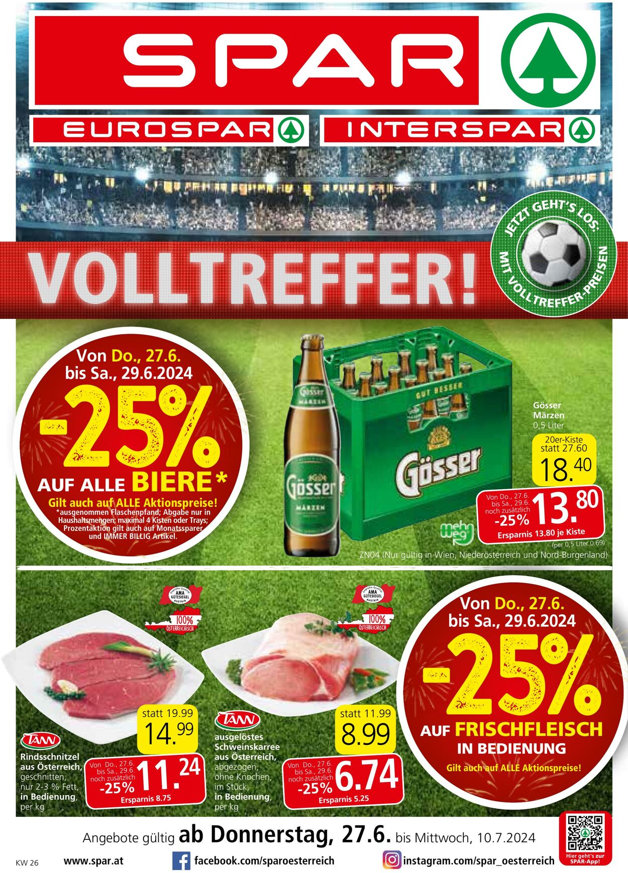 Prospekt Spar 27.06.2024 - 10.07.2024