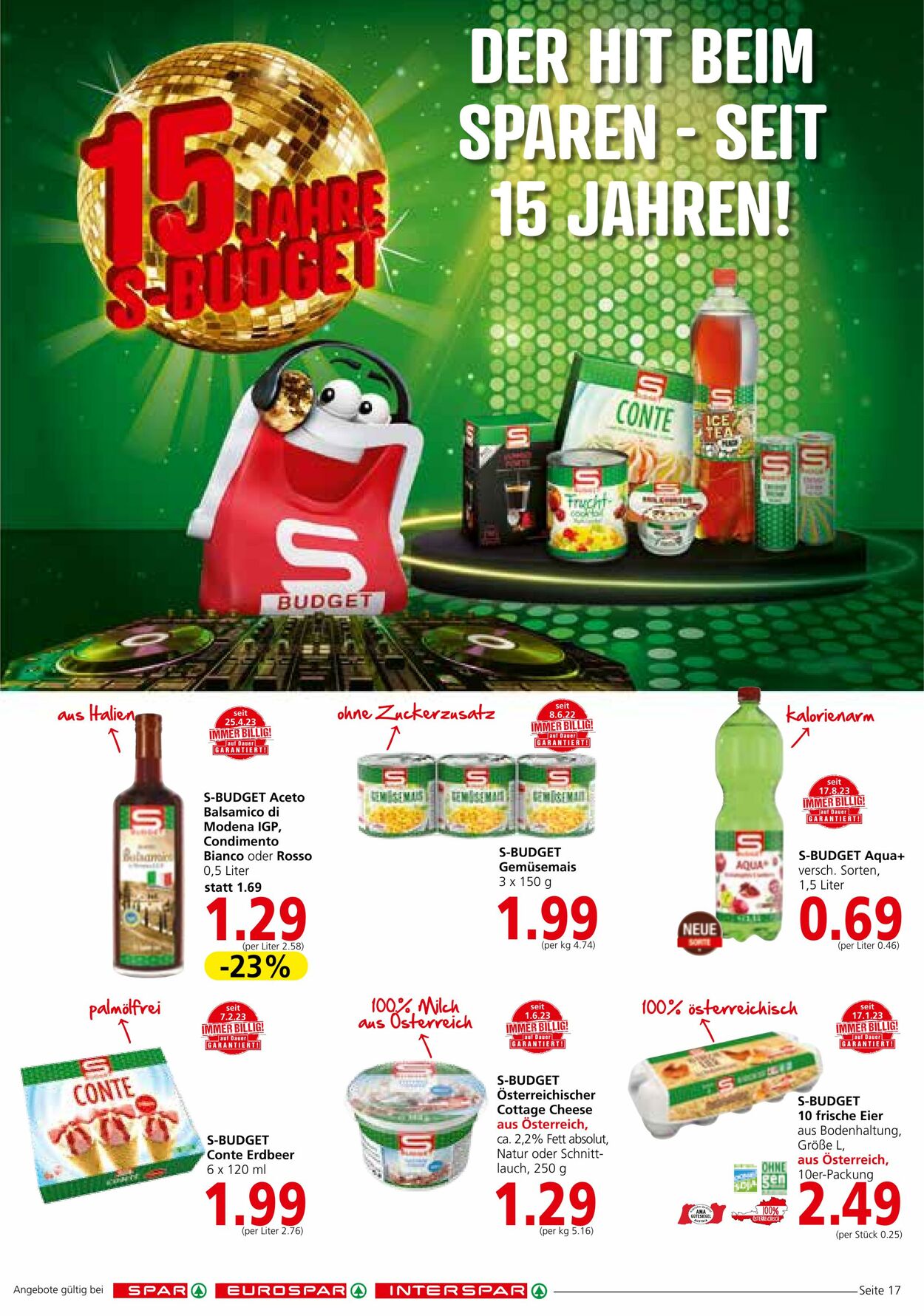 Prospekt Spar 17.08.2023 - 30.08.2023