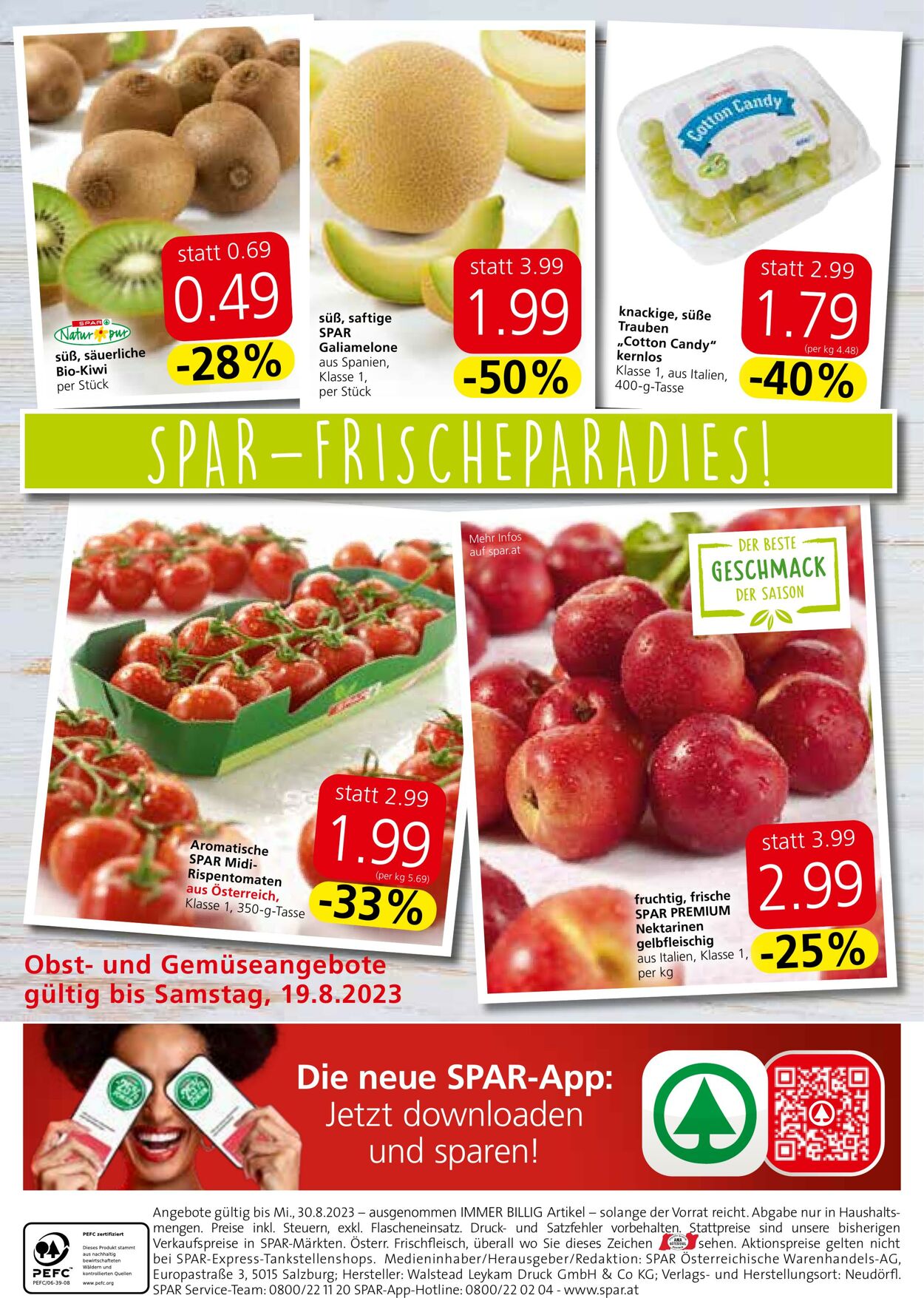 Prospekt Spar 17.08.2023 - 30.08.2023