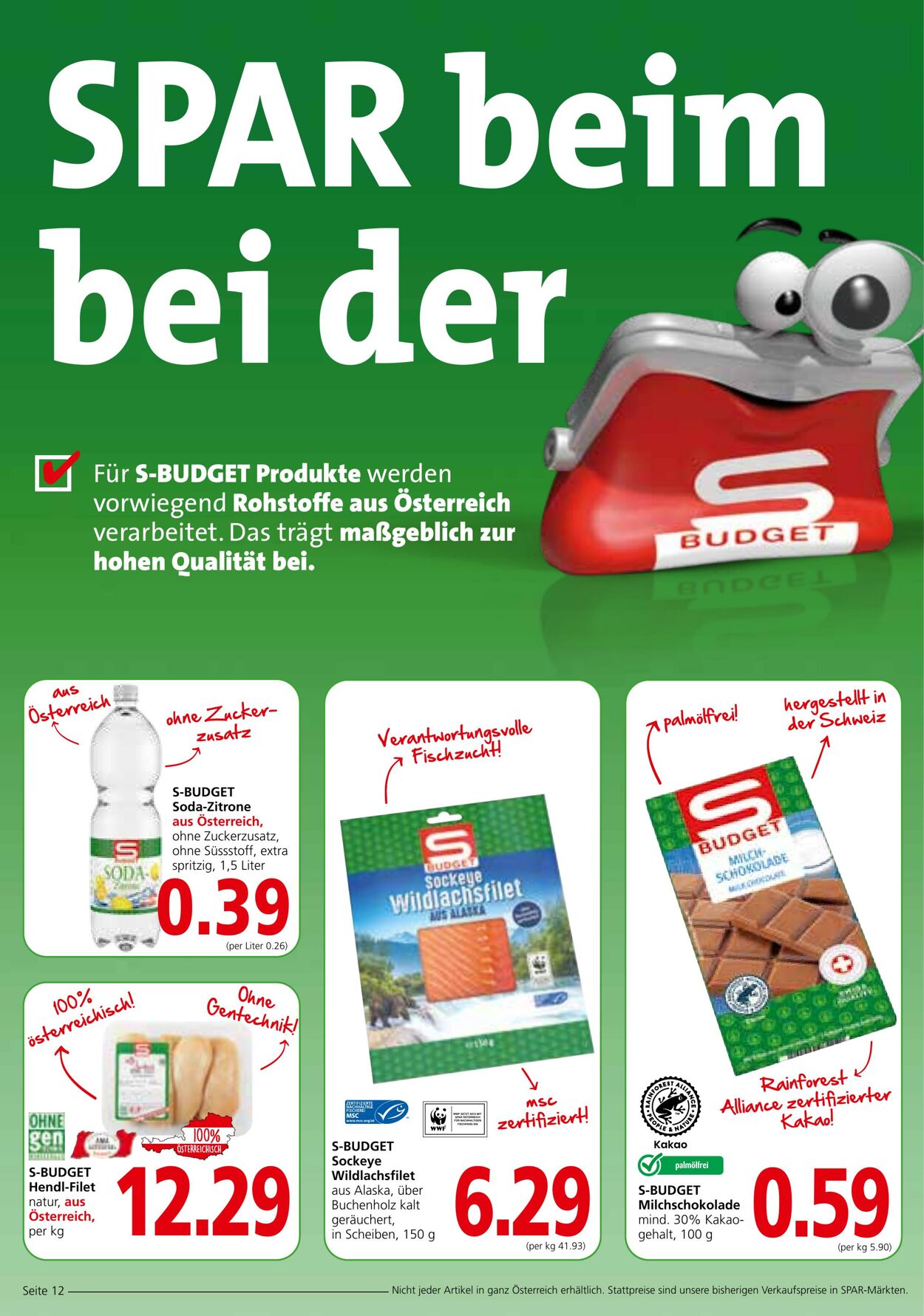 Prospekt Spar 22.09.2022 - 05.10.2022