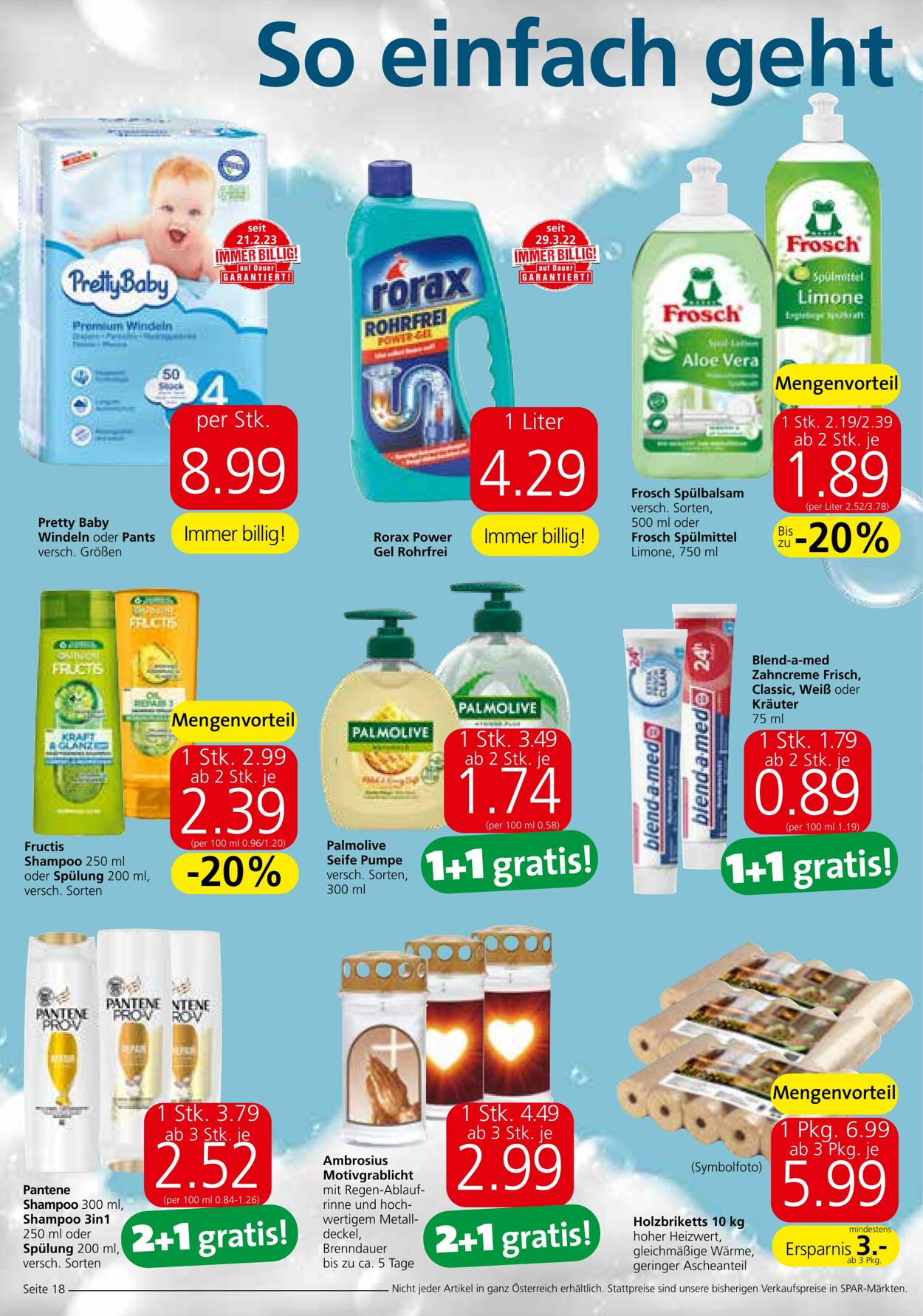 Prospekt Spar 28.09.2023 - 11.10.2023