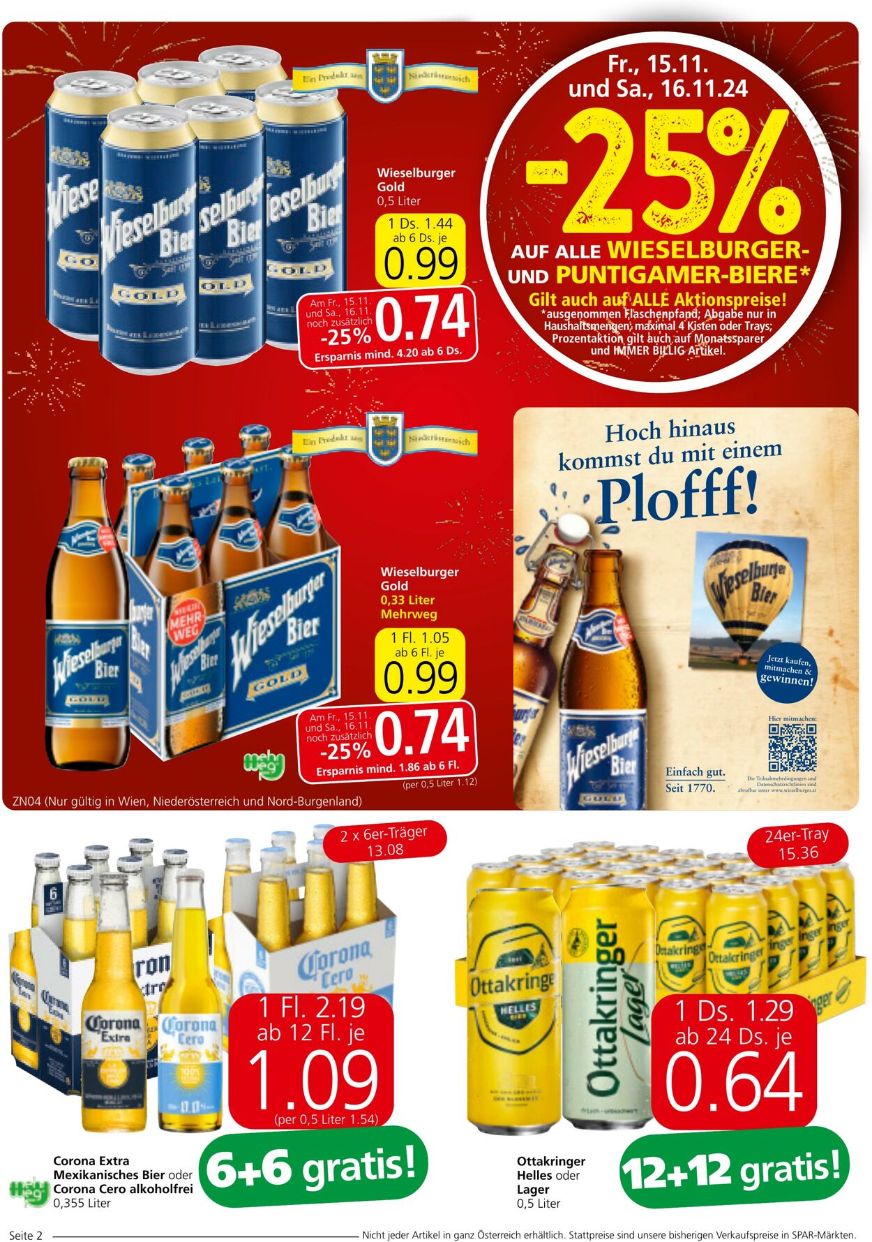 Prospekt Spar 14.11.2024 - 27.11.2024