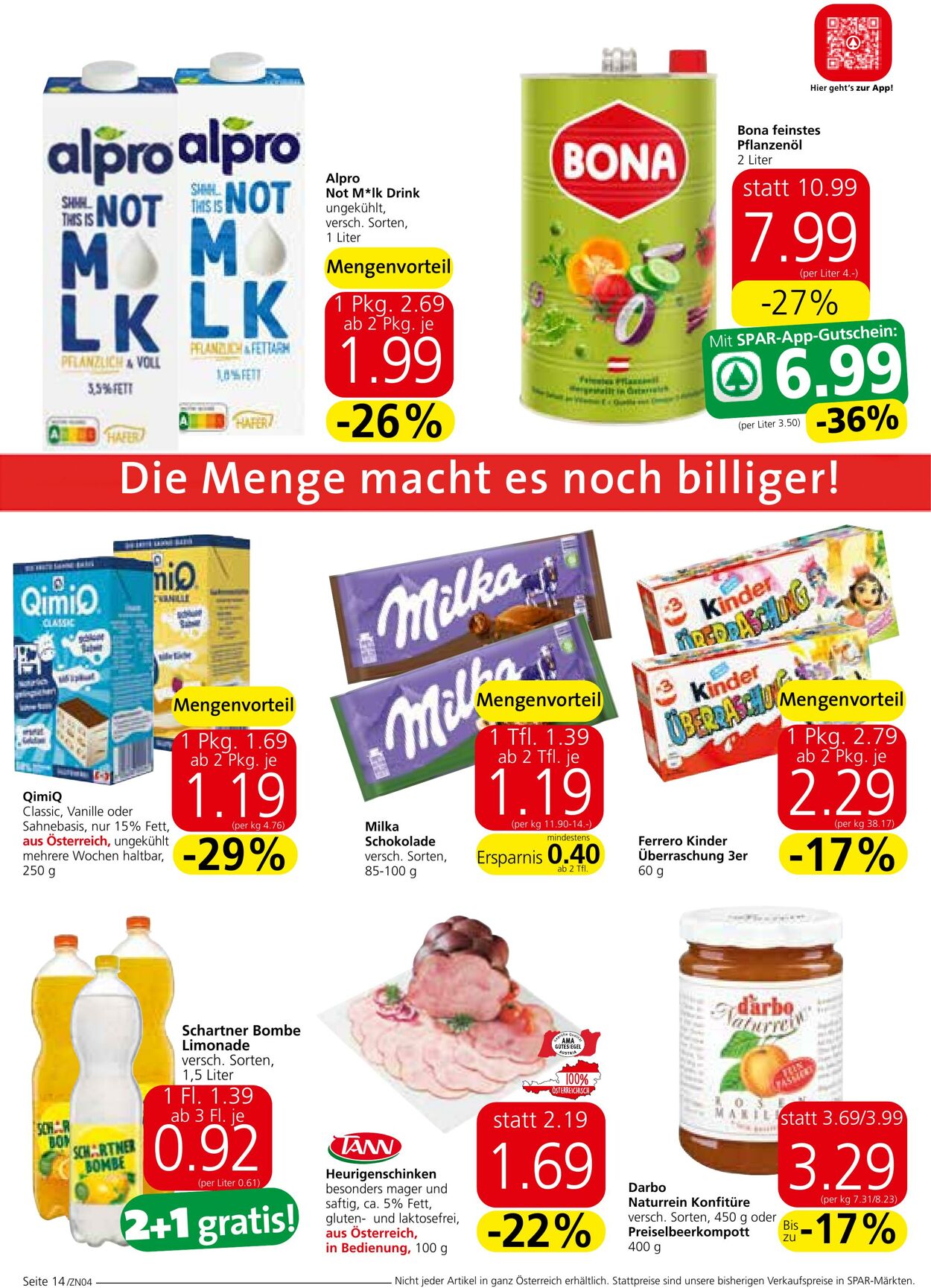 Prospekt Spar 23.11.2023 - 13.12.2023