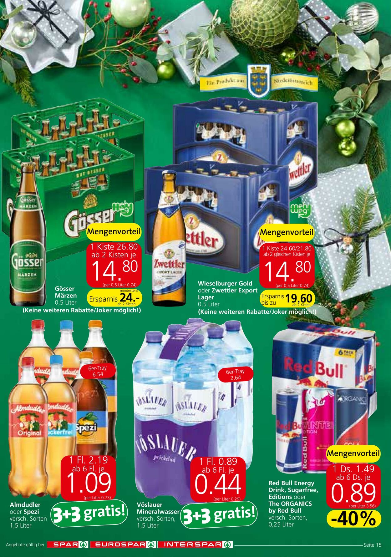 Prospekt Spar 20.12.2023 - 30.12.2023