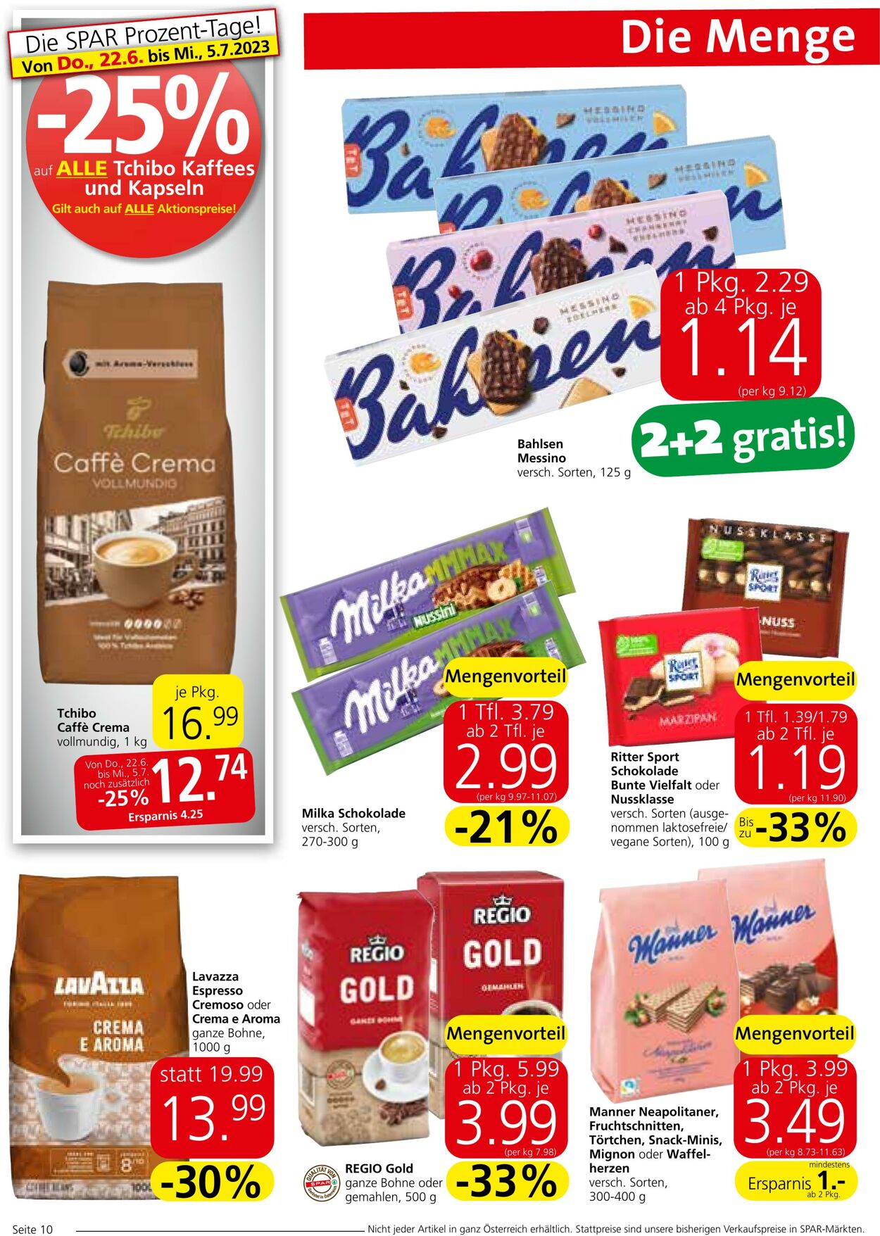 Prospekt Spar 22.06.2023 - 05.07.2023