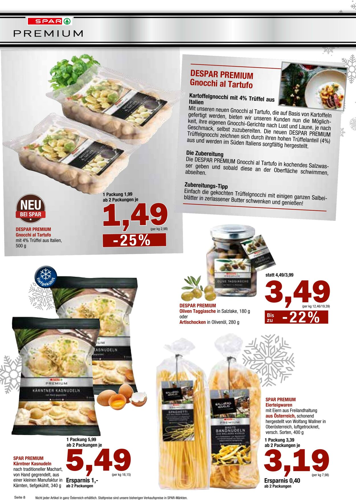 Prospekt Spar 30.11.2022 - 11.01.2023