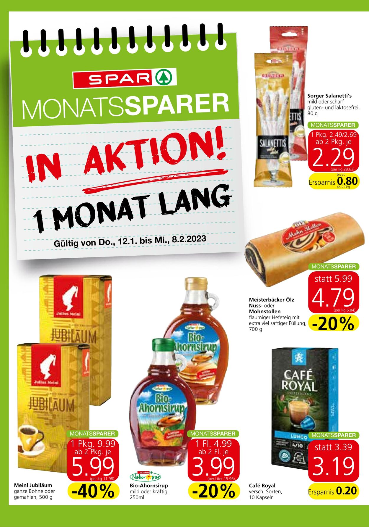 Prospekt Spar 12.01.2023 - 18.01.2023