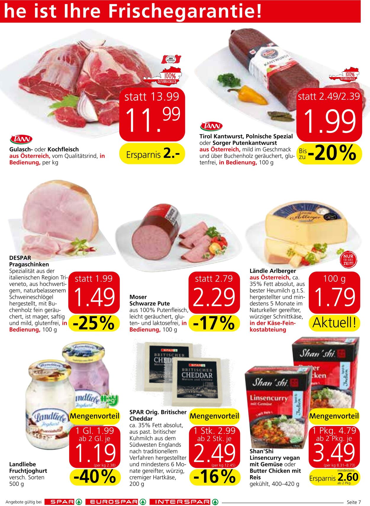 Prospekt Spar 25.01.2024 - 31.01.2024