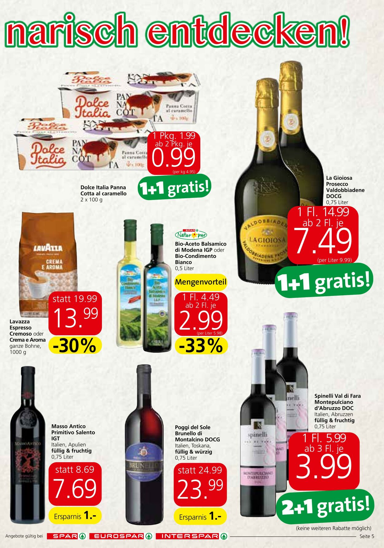 Prospekt Spar 28.09.2023 - 11.10.2023