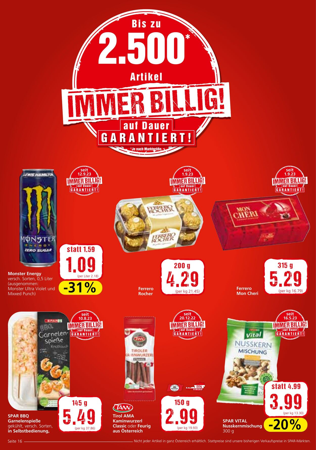 Prospekt Spar 28.09.2023 - 11.10.2023