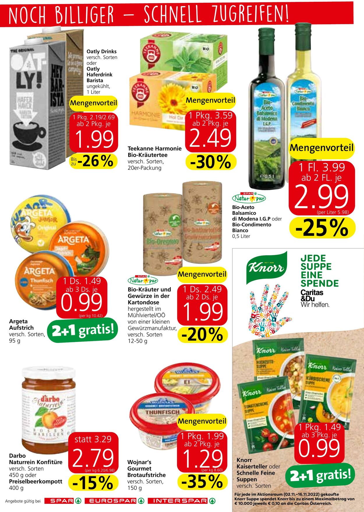 Prospekt Spar 03.11.2022 - 16.11.2022