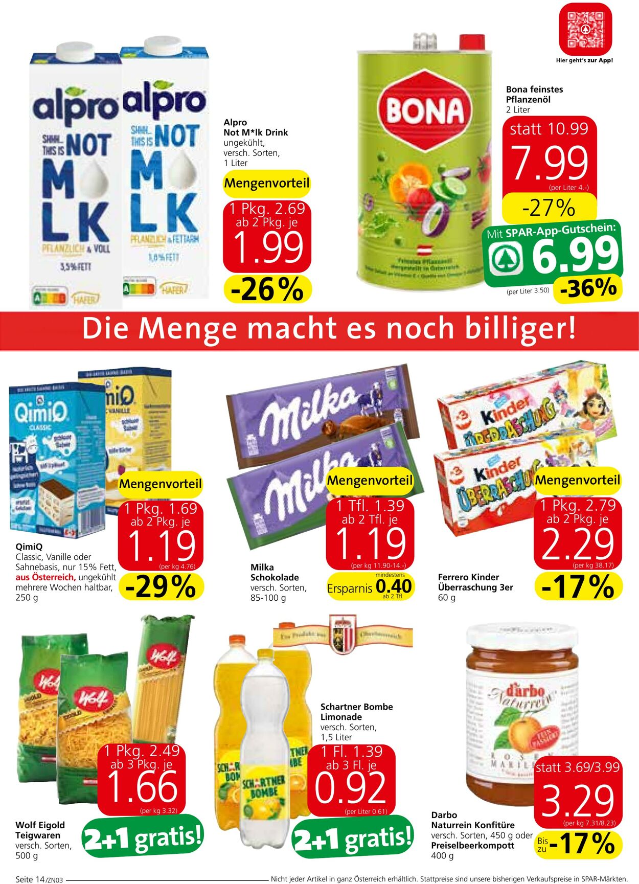 Prospekt Spar 23.11.2023 - 13.12.2023