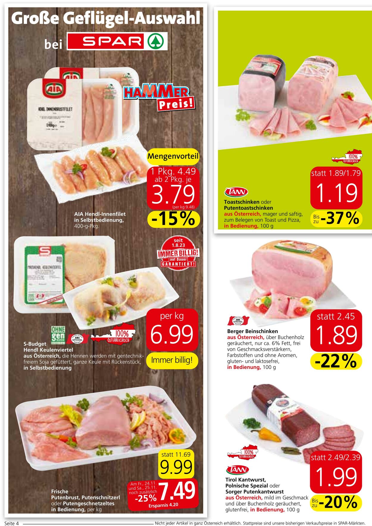 Prospekt Spar 23.11.2023 - 13.12.2023