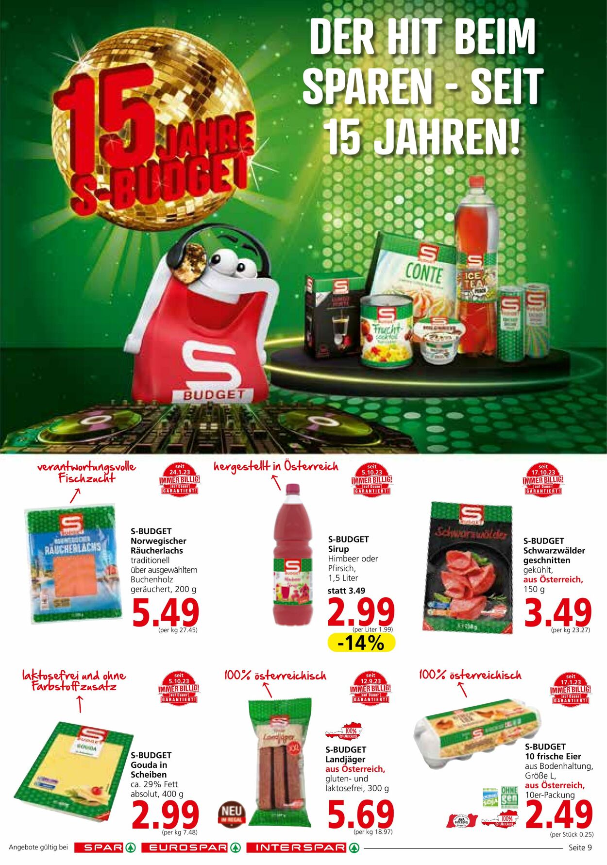 Prospekt Spar 23.11.2023 - 13.12.2023