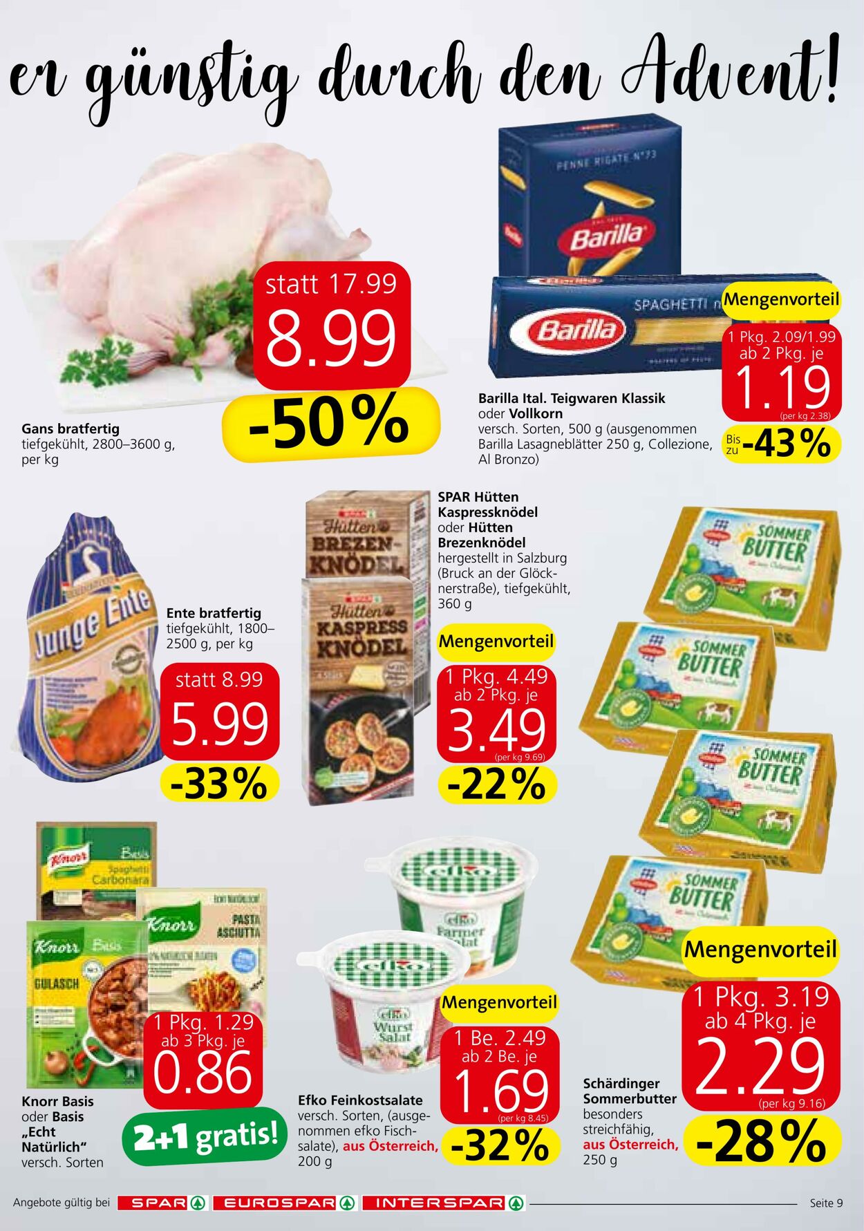 Prospekt Spar 07.12.2022 - 14.12.2022