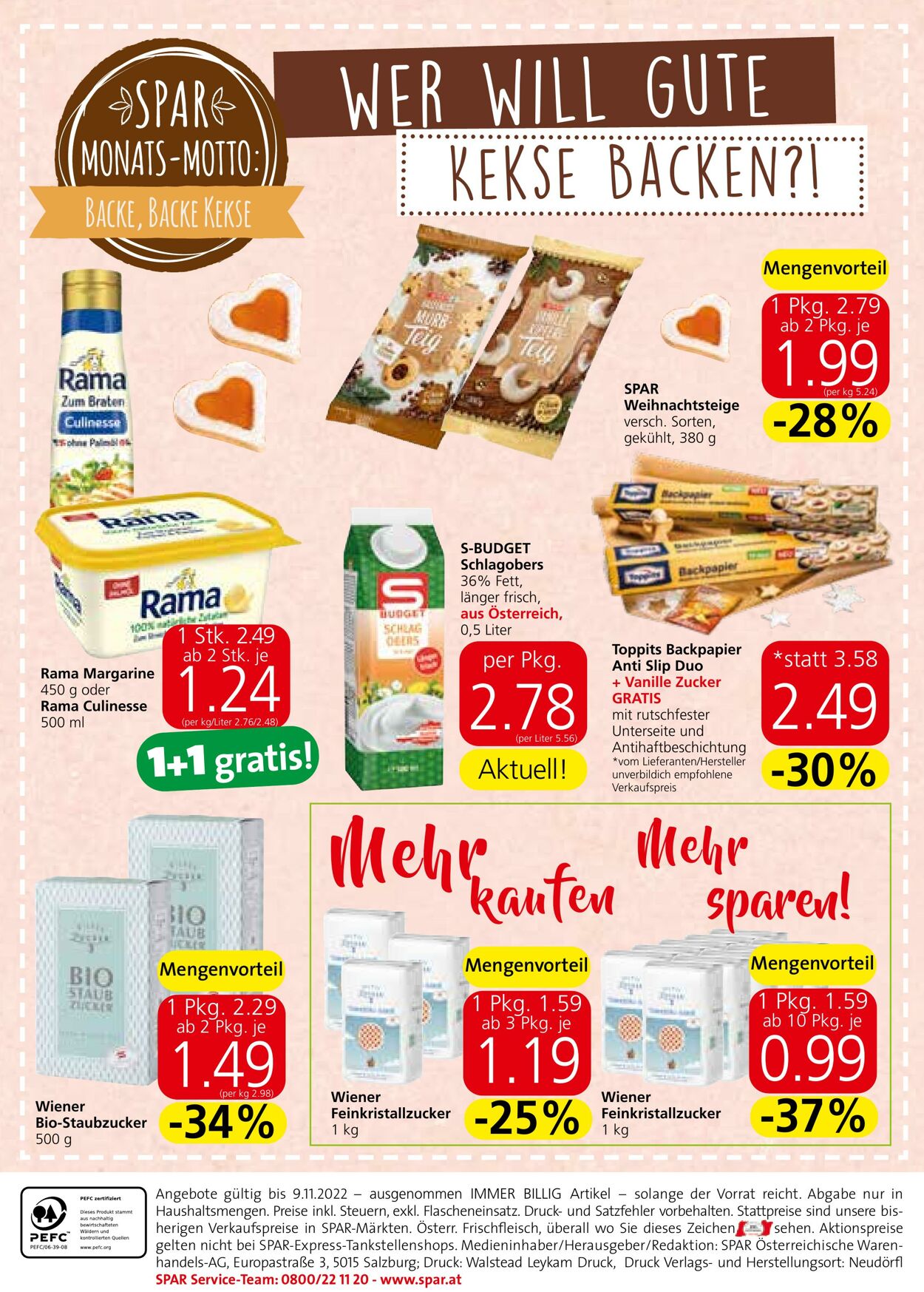 Prospekt Spar 27.10.2022 - 09.11.2022