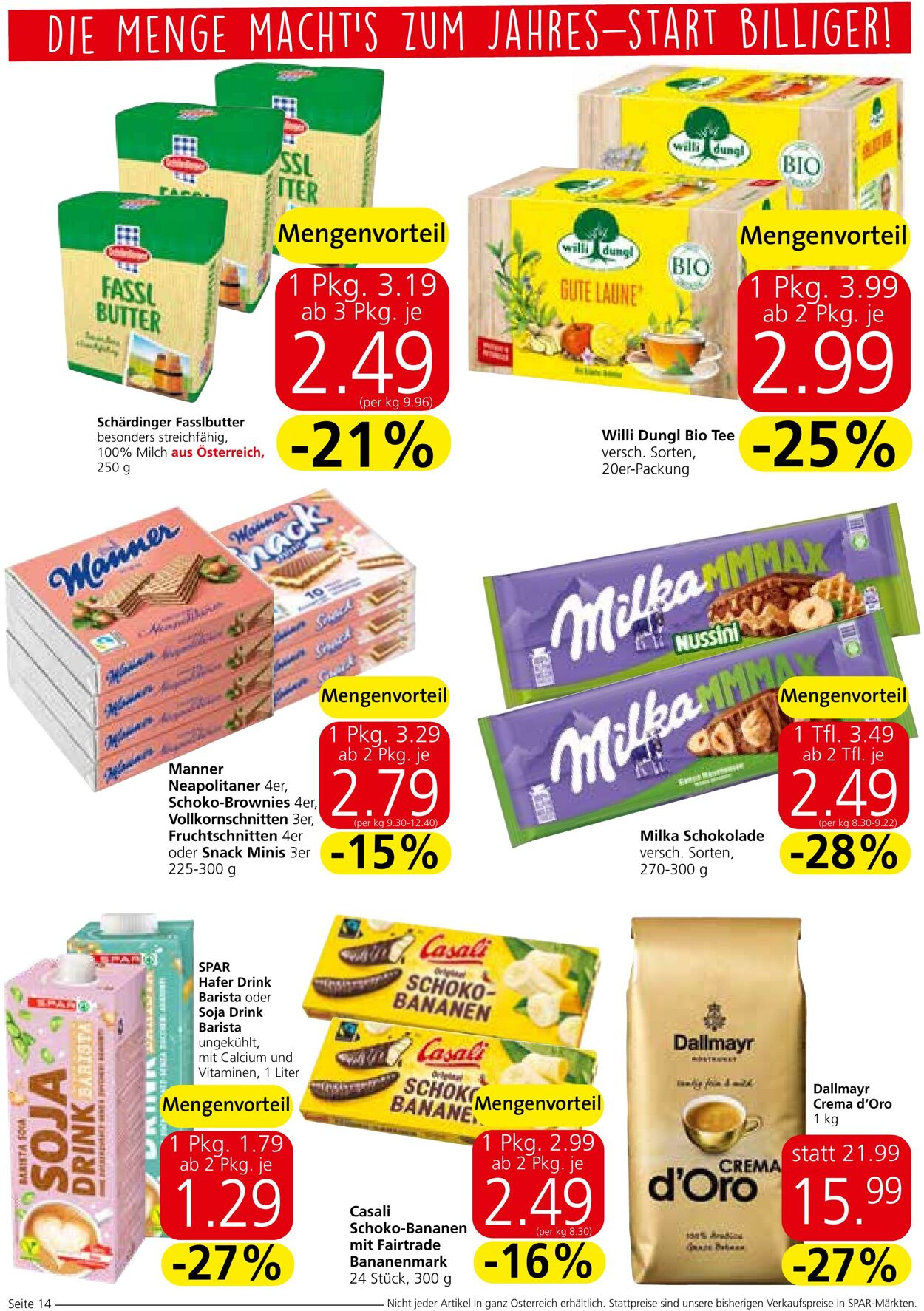 Prospekt Spar 02.01.2023 - 18.01.2023