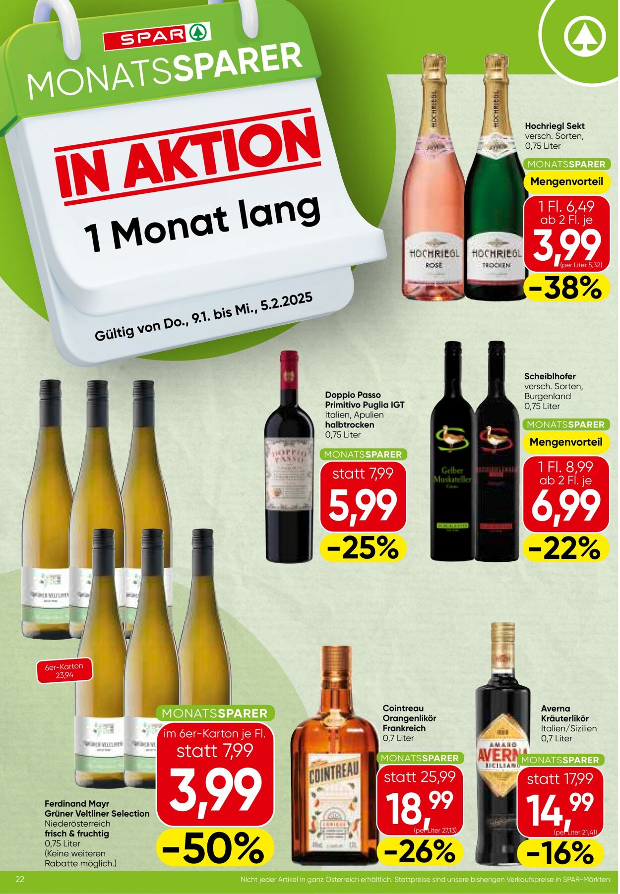 Prospekt Spar 09.01.2025 - 15.01.2025