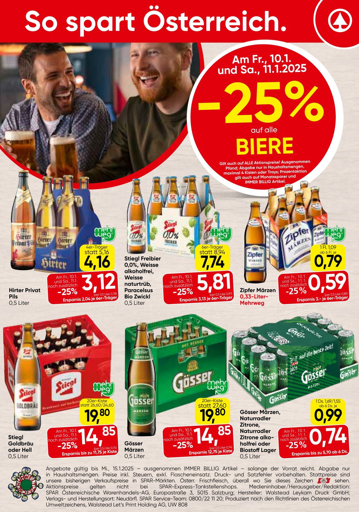 Prospekt Spar 09.01.2025 - 15.01.2025